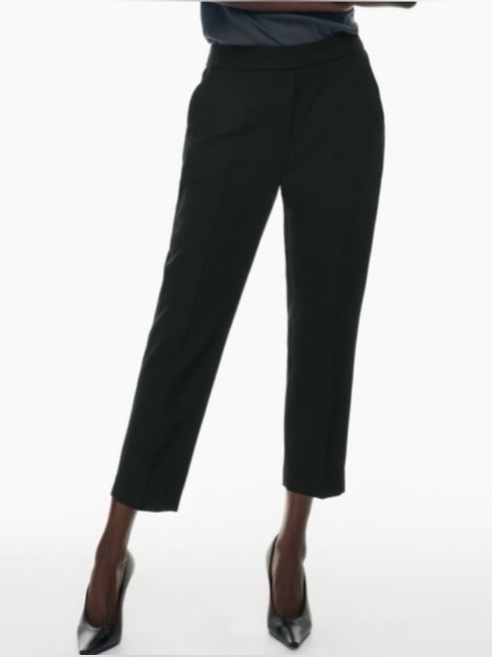 Aritzia Babaton Conan Black Cropped Pant Size 10